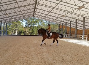 The ultimate in barn and arena design is showcased in this light and bright riding arena